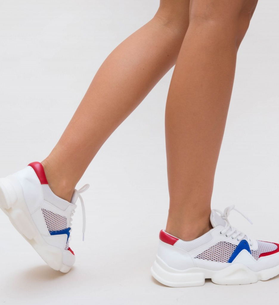 Pantofi Sport Mega Albi | Confort și Versatilitate - imagine 4