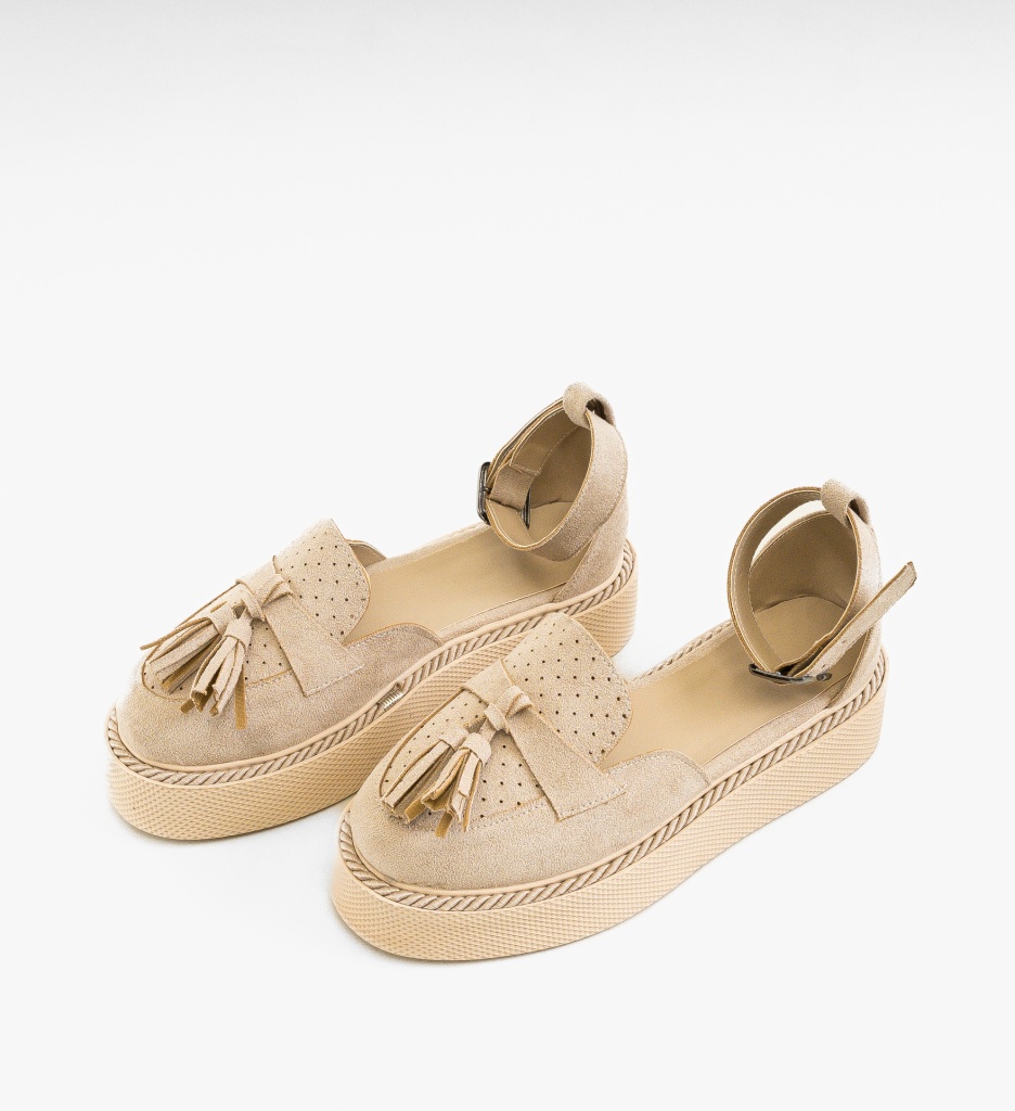 Pantofi Casual Kastor Bej - Confort și Stil - imagine 4