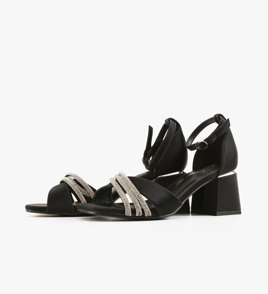 Sandale Toc Pakka Negre - Eleganță și Stil - imagine 4