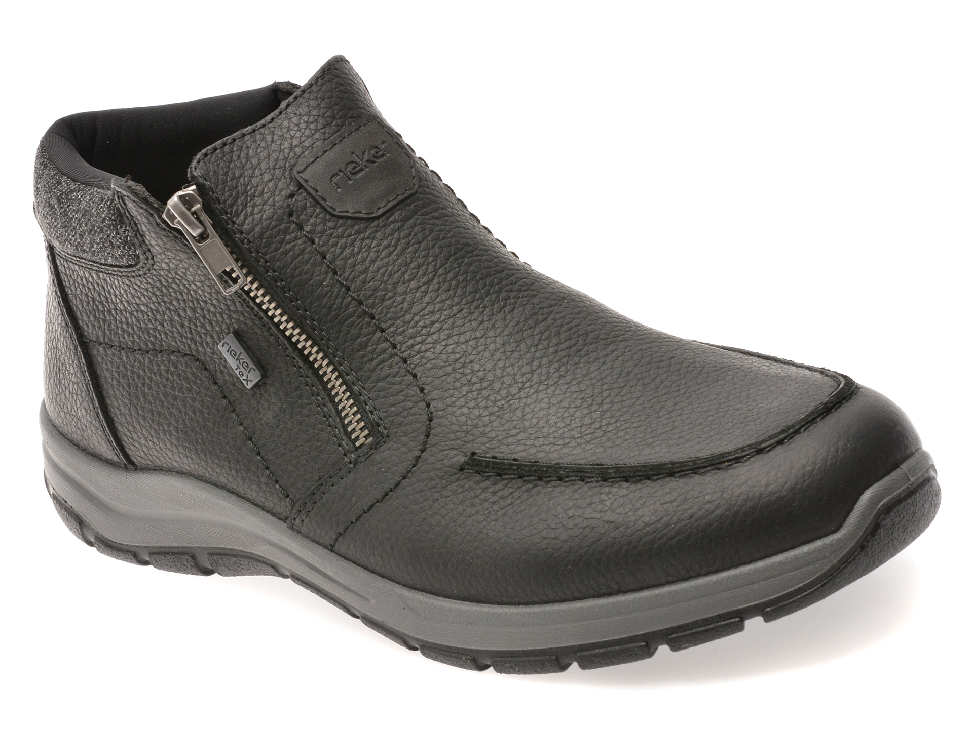 Rieker Ghete Negre Piele Naturala Confort
