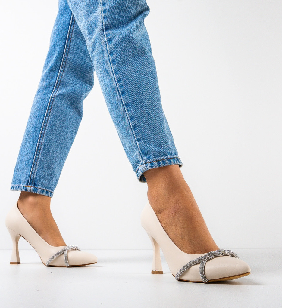 Pantofi Toc Yajo Bej - Eleganță și Confort