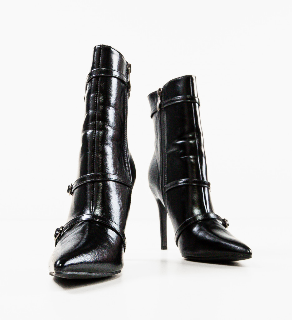 Botine Dama Negre Anexat | Eleganță Modernă - imagine 7