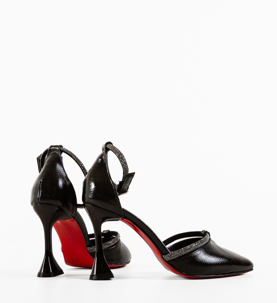 Pantofi cu Toc Varn Negri | Eleganță Modernă - imagine 5