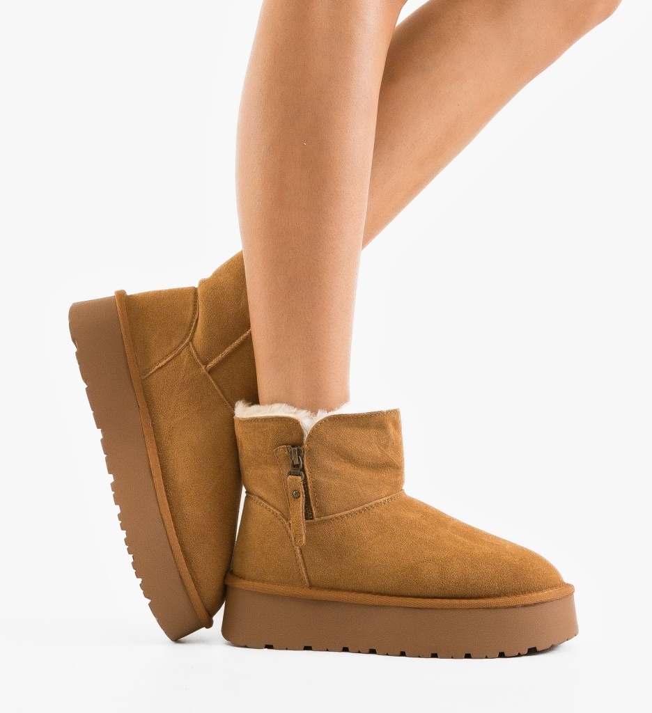 Cizme Ug Nayna Camel Depurtat - Confort Termic
