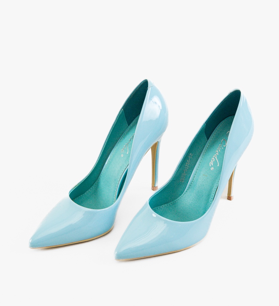 Pantofi Stiletto Henriet Albastri - Eleganță și Stil - imagine 4