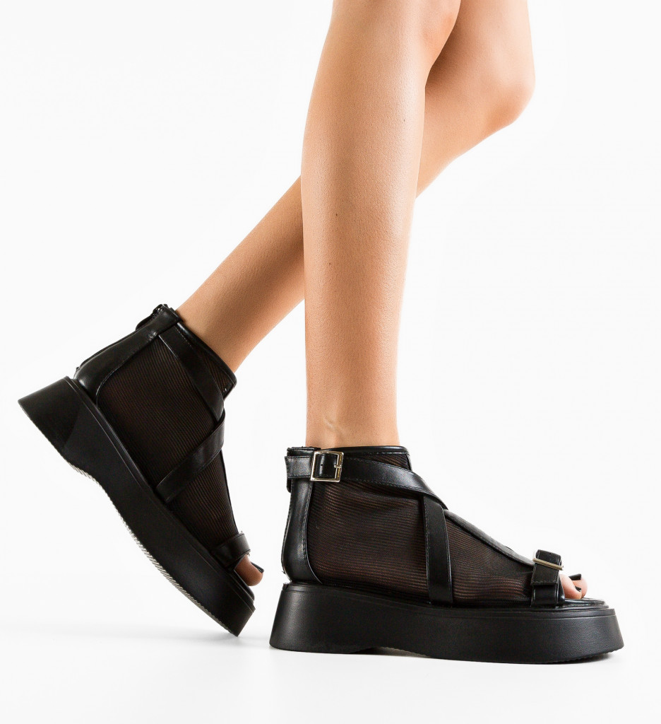 Sandale Dama Tomila Negre | Eleganță și Confort