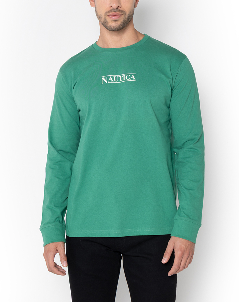 Nautica Bluza T-Shirt Bărbați 100% Bumbac
