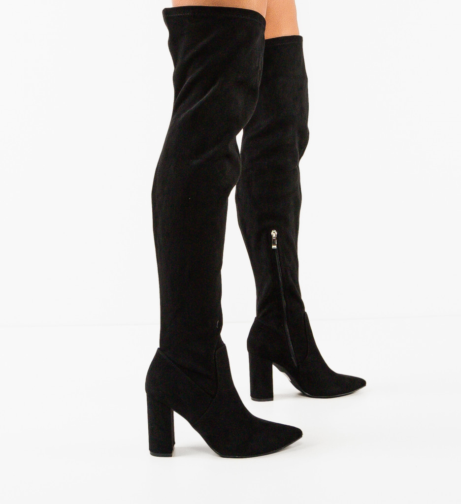 Cizme Dama Mihaya Negre | Eleganță și Stil - imagine 2