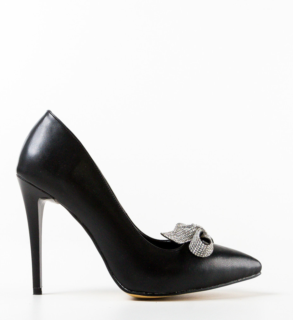Pantofi cu Toc Fanse Negri | Eleganță Asigurată - imagine 4