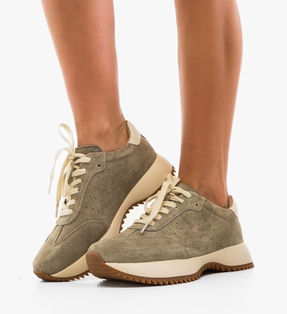 Sneakers Dama Mumbay Gri | Confort & Stil - imagine 3