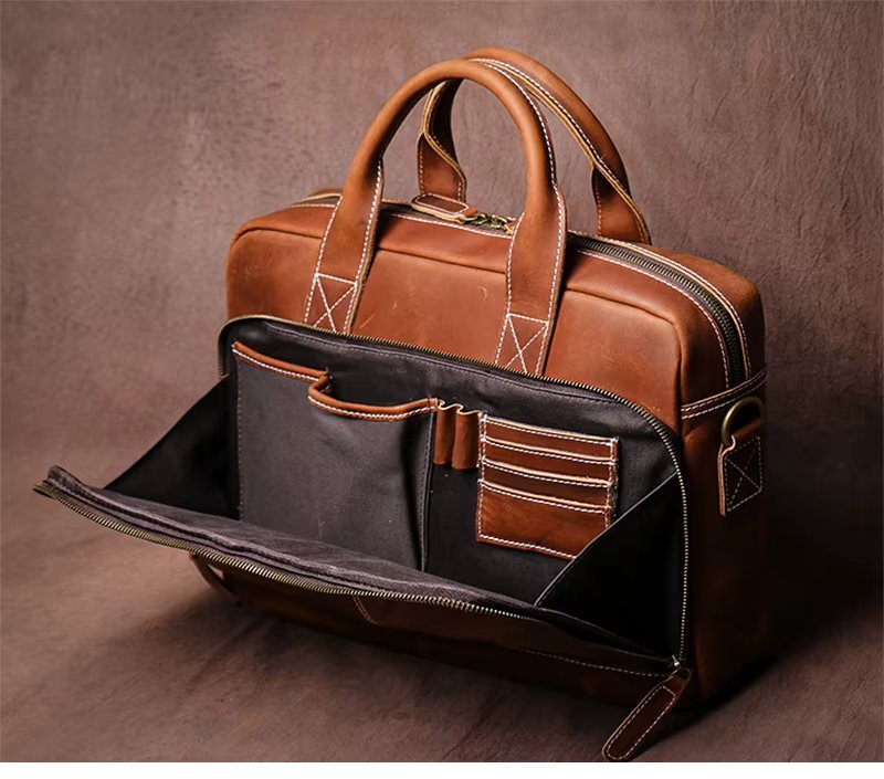 Sacha GT3300 Servieta Piele Cognac - imagine 2