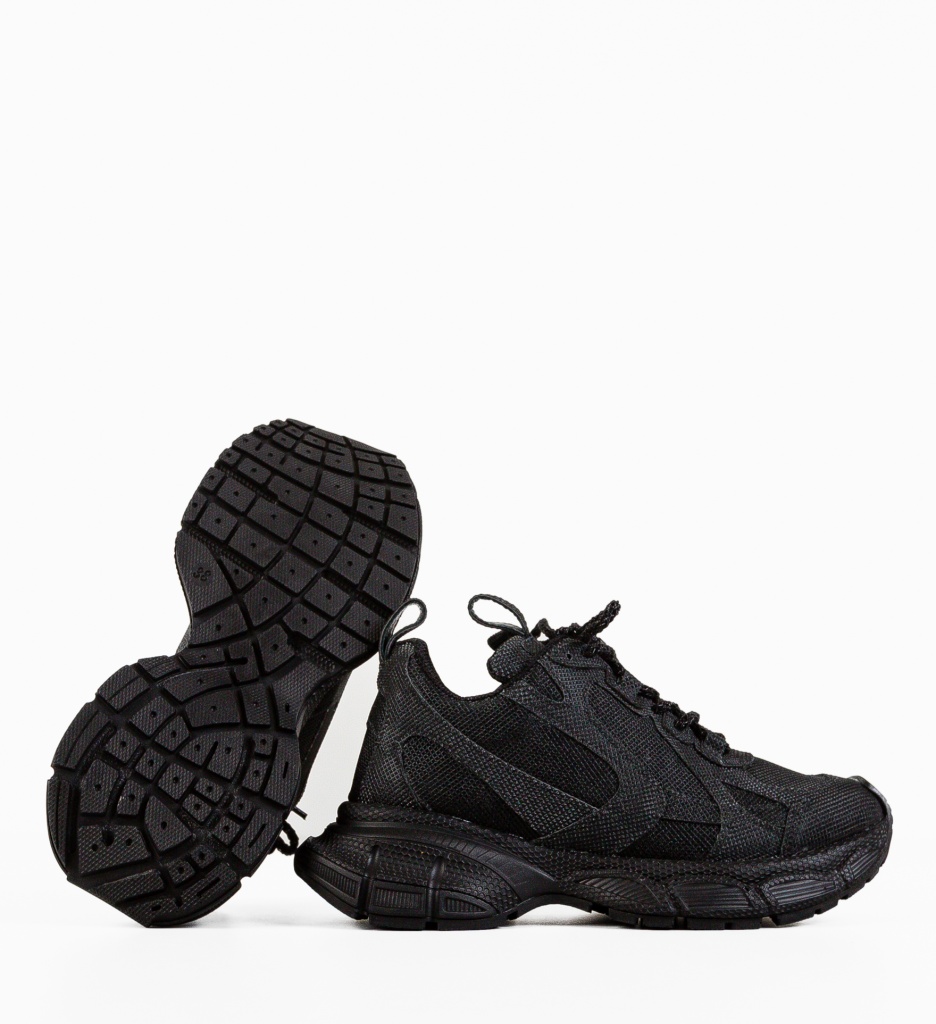 Sneakers Dama Dyryry Negri - Confort și Stil Urban - imagine 6
