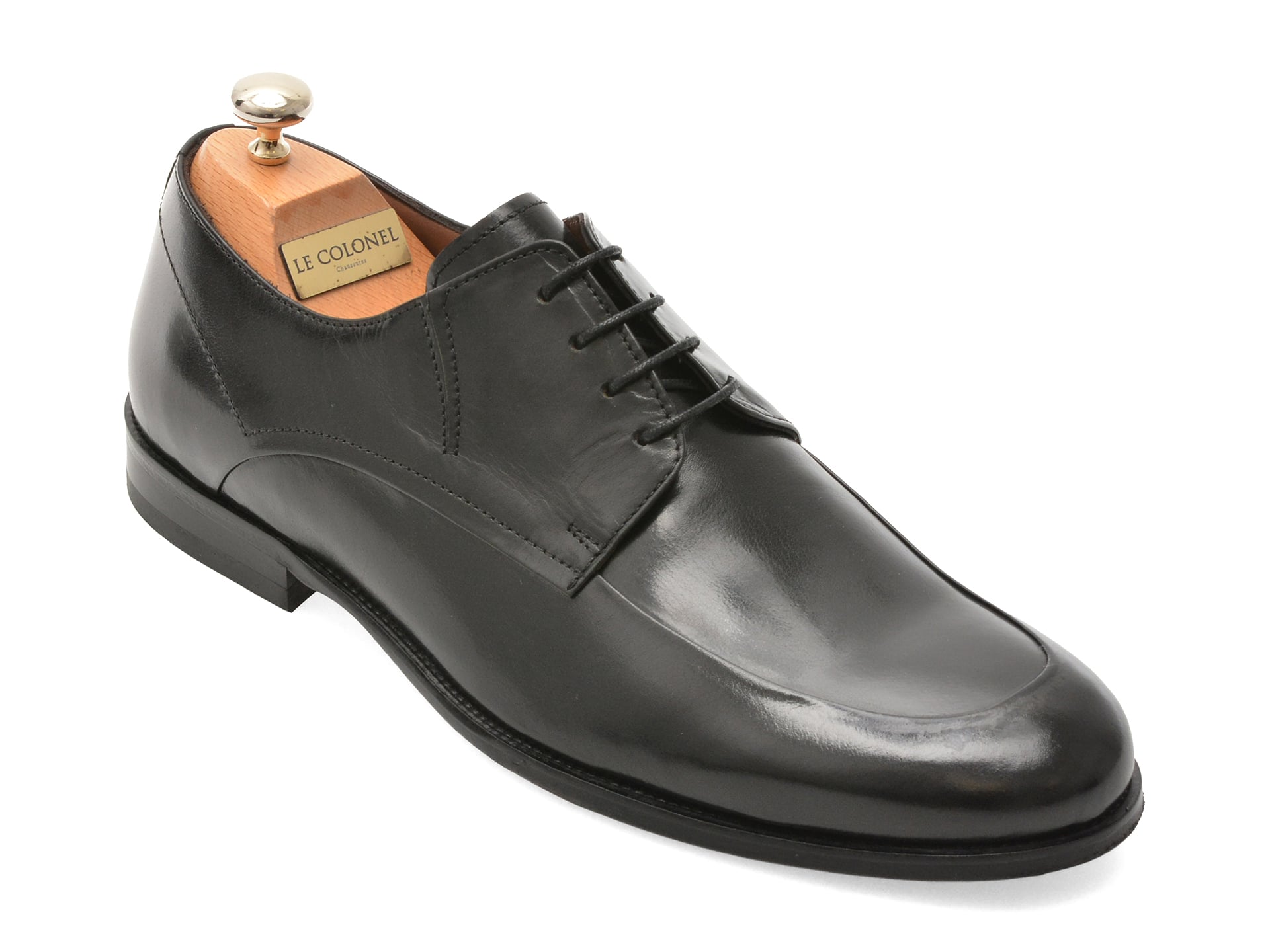 Pantofi LE COLONEL negri din piele naturală