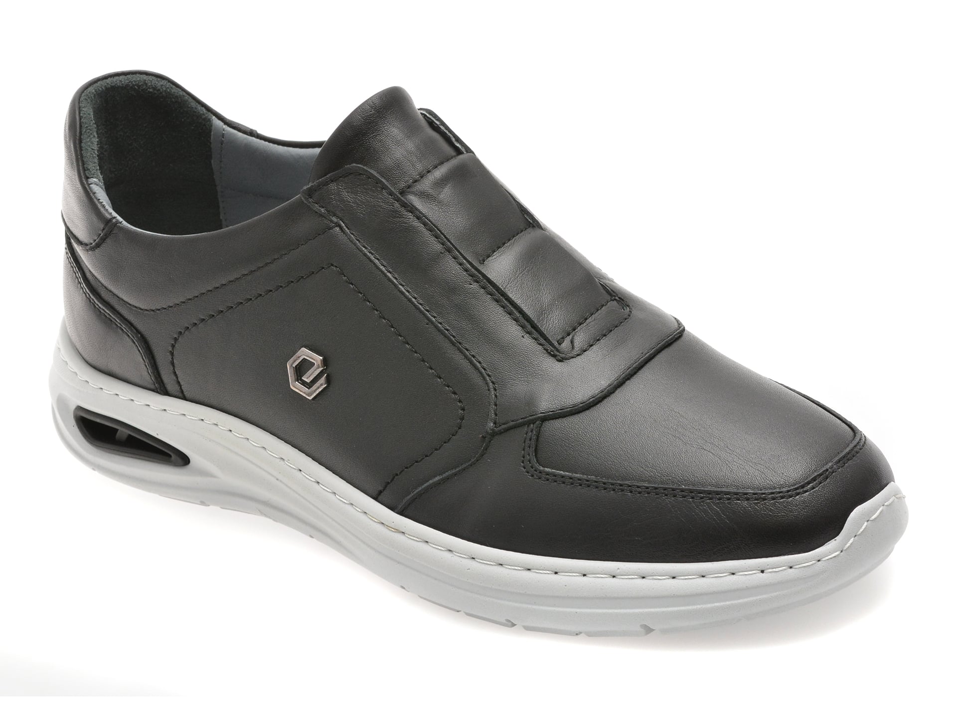 Pantofi BITE THE BULLET negri din piele naturala