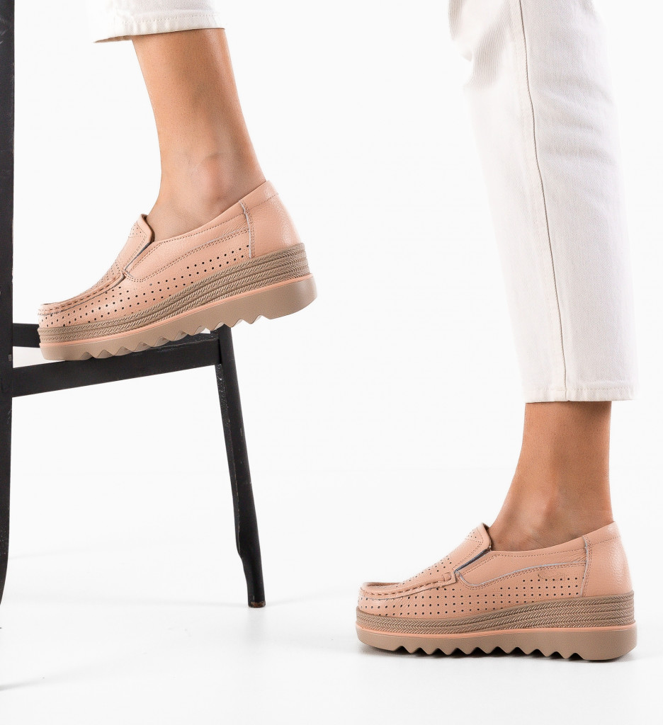 Pantofi Casual Dama Roz Krat - Confort Zilnic - imagine 2