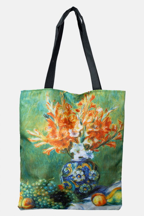 Geanta Shopika cu imprimeu artistic - imagine 1