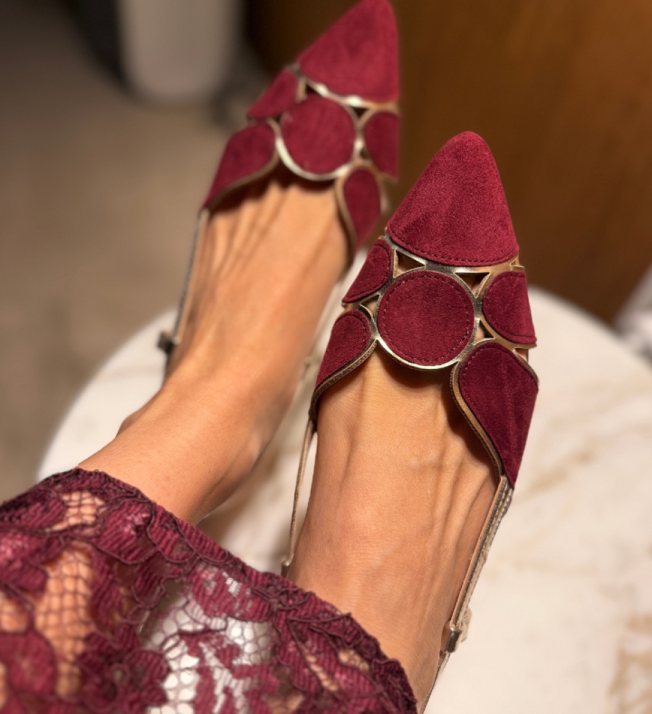 Pantofi Dama Xquenda Grena Eleganți - imagine 2