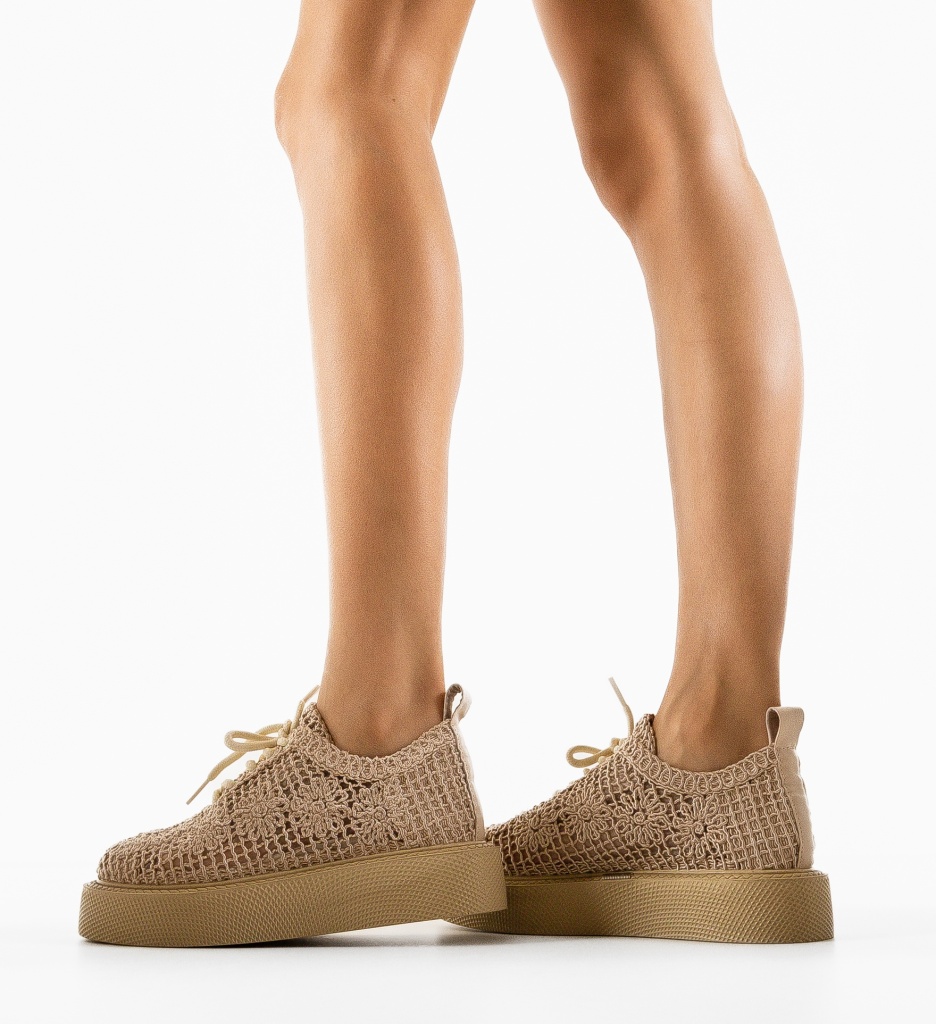 Pantofi Casual Ystory Bej - Confort și Stil - imagine 2