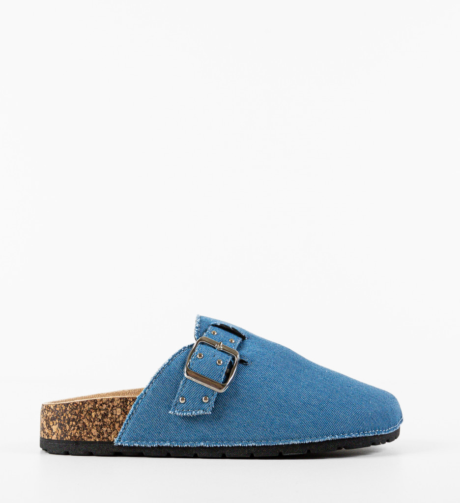 Papuci Neckar Albastri - Confort Casual - imagine 6