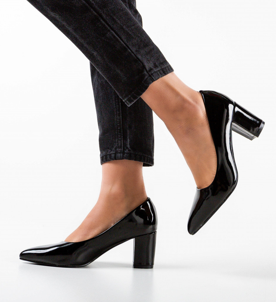 Pantofi Parsons Negri | Eleganță și Stil - imagine 2