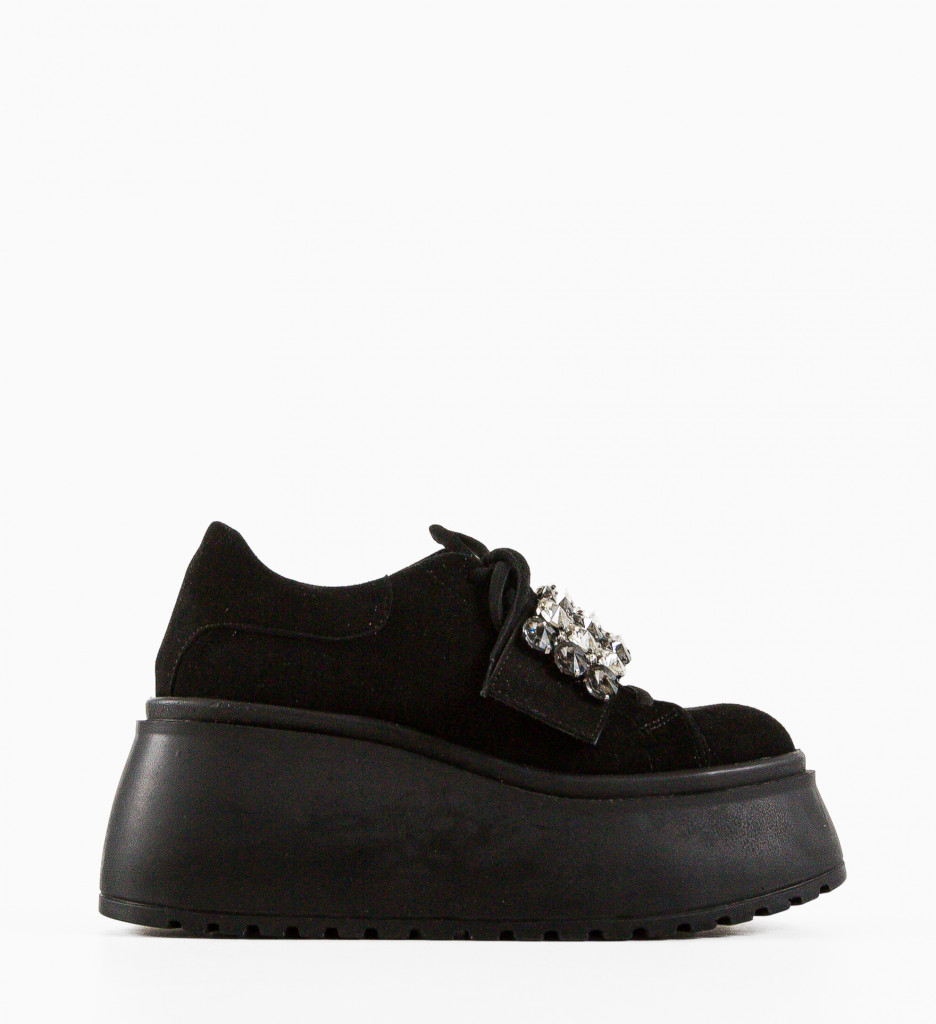 Pantofi Casual Alma Negri | Confort Zilnic - imagine 6
