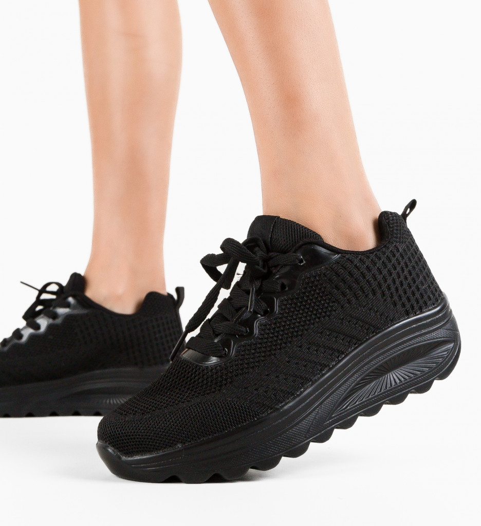 Sneakers Dama Regis Negri | Confort și Stil - imagine 5