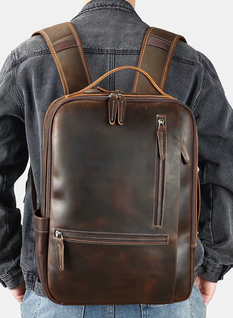 Rucsac Barbati Piele Naturala Delis Zadiel GT3317 - imagine 4