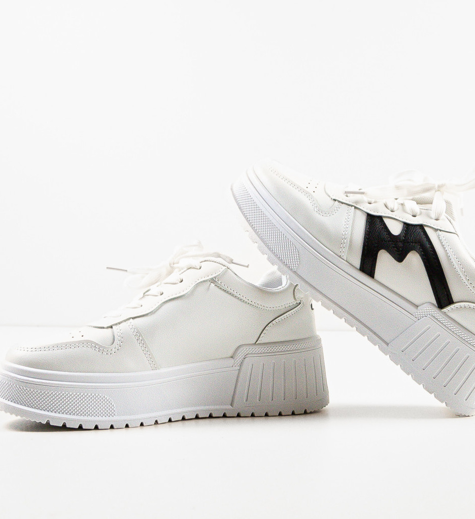 Sneakers Dama Sienna Albi - Stil Modern - imagine 5