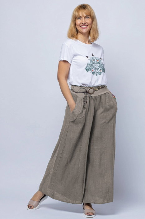 Fustă pantalon Shopika, in, cu curea fancy