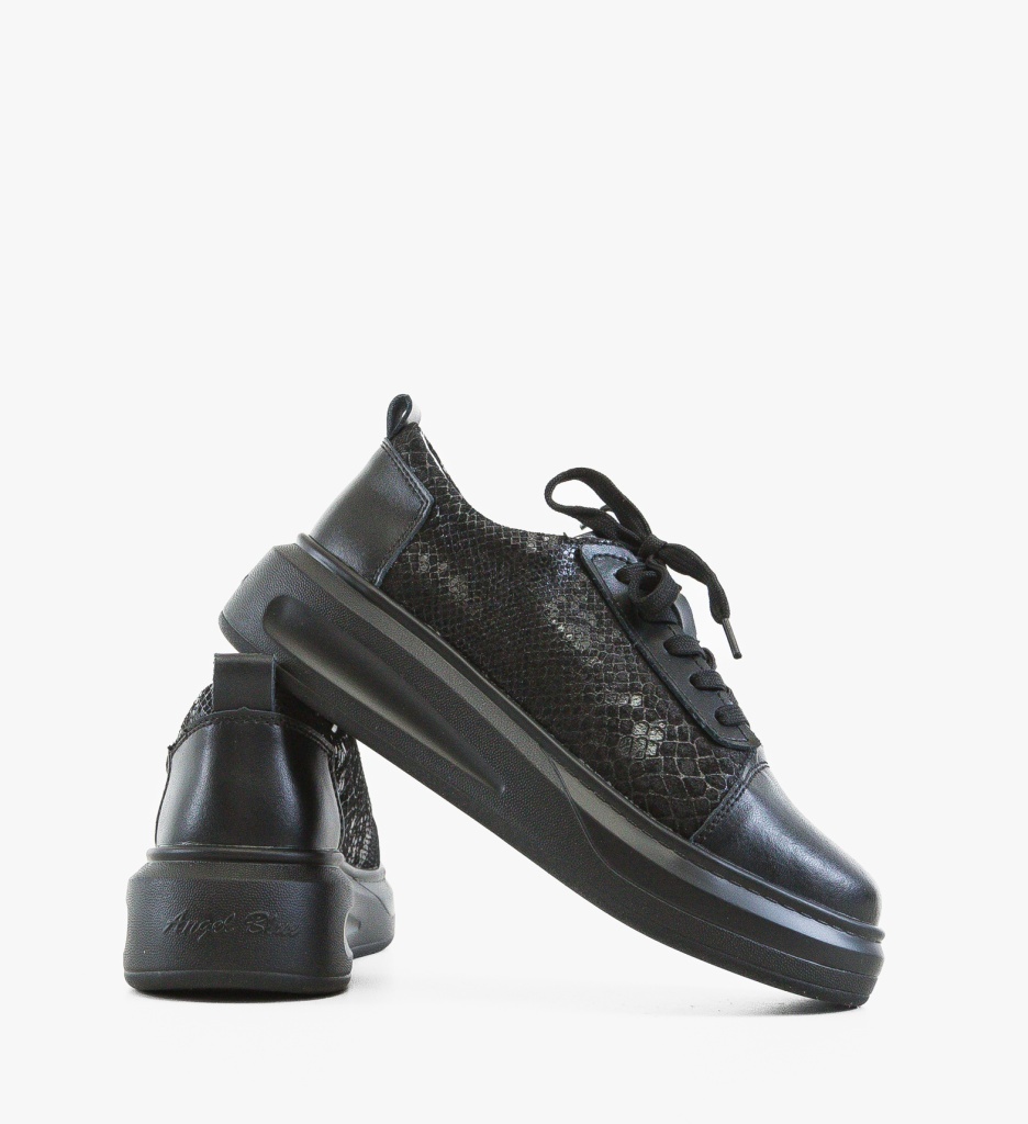 Pantofi Casual Rybu Negri | Confort Stilat - imagine 2