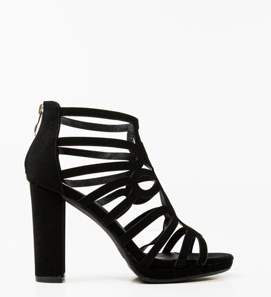 Sandale Toc Negre Aviaaja - Eleganță Asigurată - imagine 4