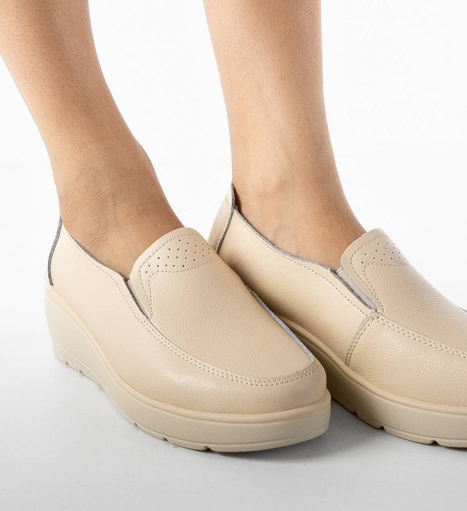 Pantofi Casual Sanam Bej - Confort și Stil Zilnic - imagine 2