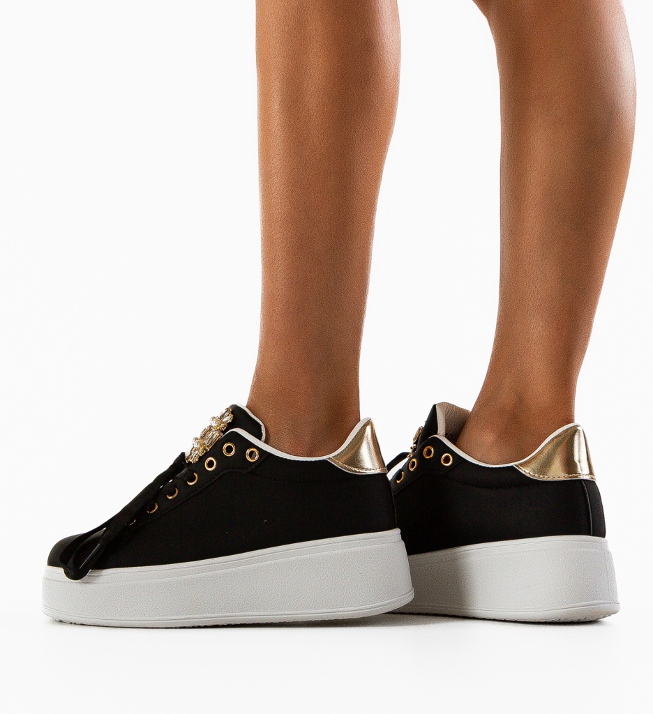 Sneakers Dama Tibby Negri - Confort și Stil - imagine 3