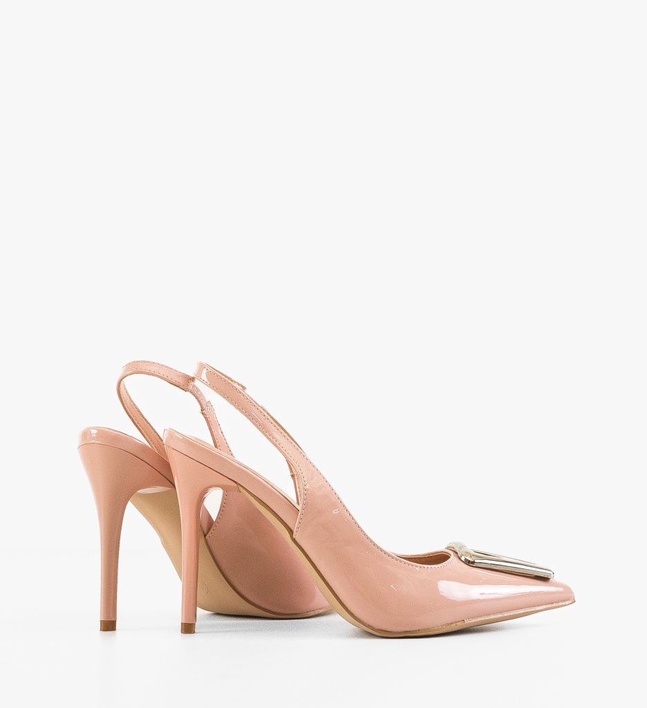 Pantofi Dama Nude cu Toc | Eleganți și Confortabili - imagine 3