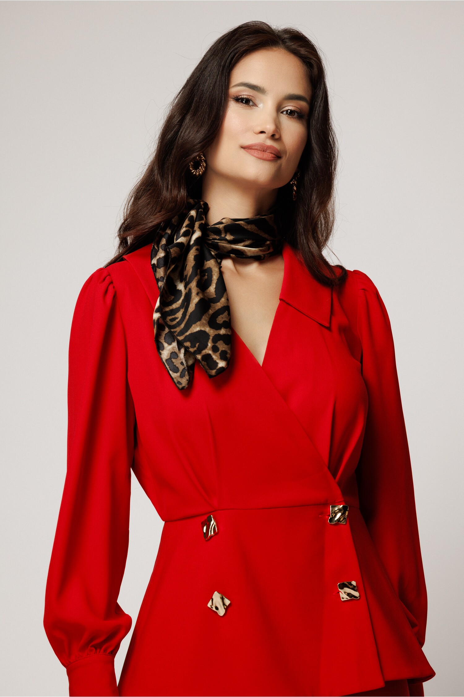 Esarfa Animal Print Satin | Accesoriu Eleganta
