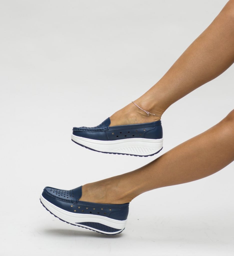 Pantofi Casual Buga Bleumarin | Stil & Confort - imagine 4