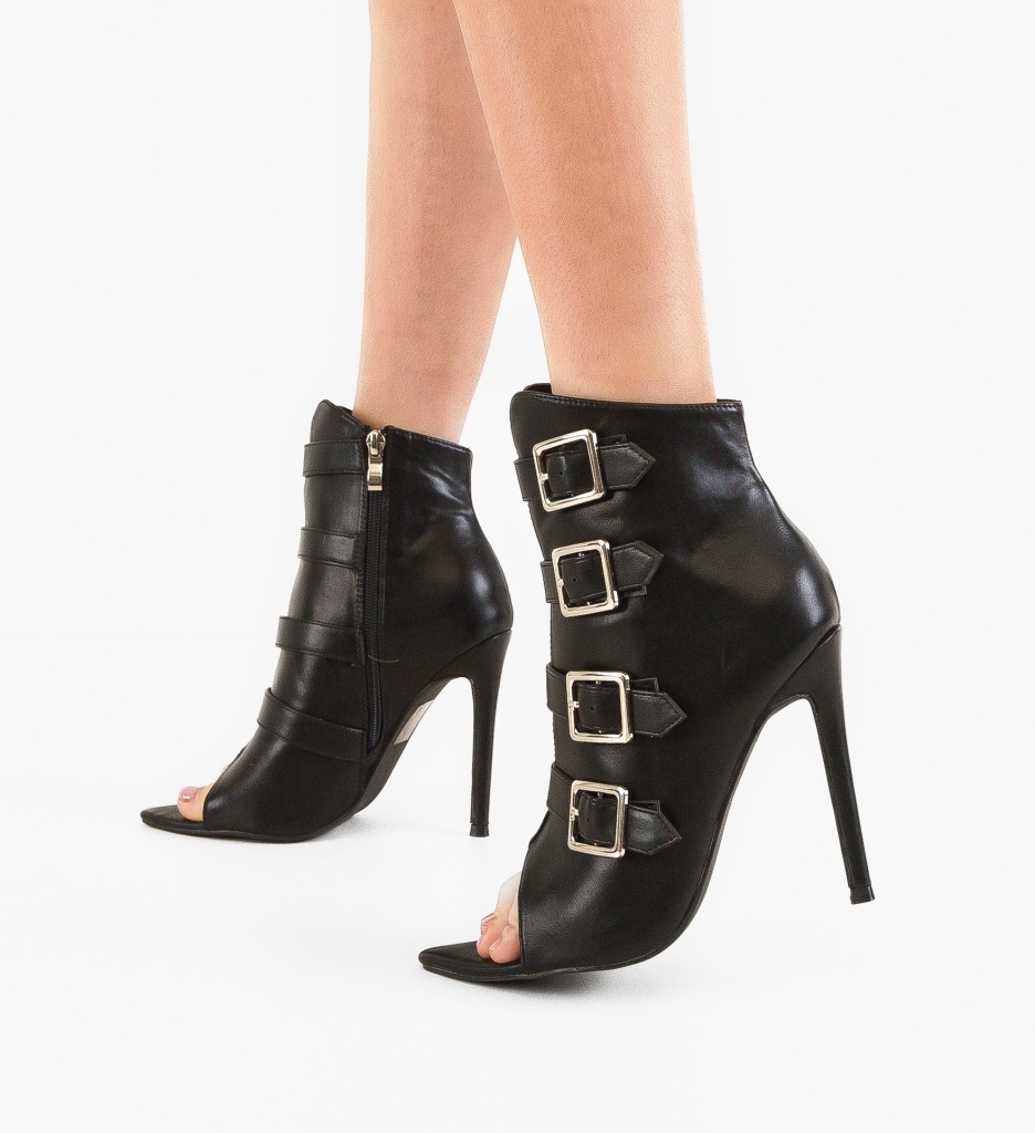 Botine Dama Aoife Negre - Eleganță și Confort - imagine 2