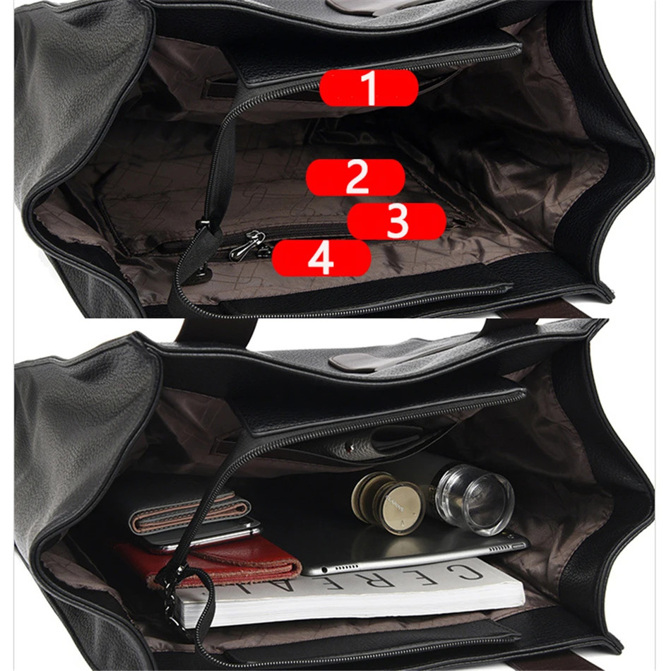 Geanta dama Delis Wrenna GT2524 din piele ecologica, Negru - imagine 5