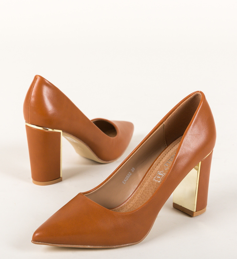 Pantofi Mikra Camel - Eleganță și Confort