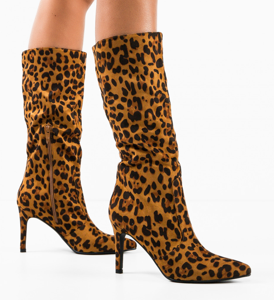 Cizme Dama Julian Animal Print | Stil Indraznet - imagine 4