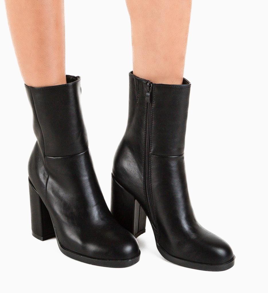 Botine Dama Tshepo Negre - Eleganță și Stil - imagine 2