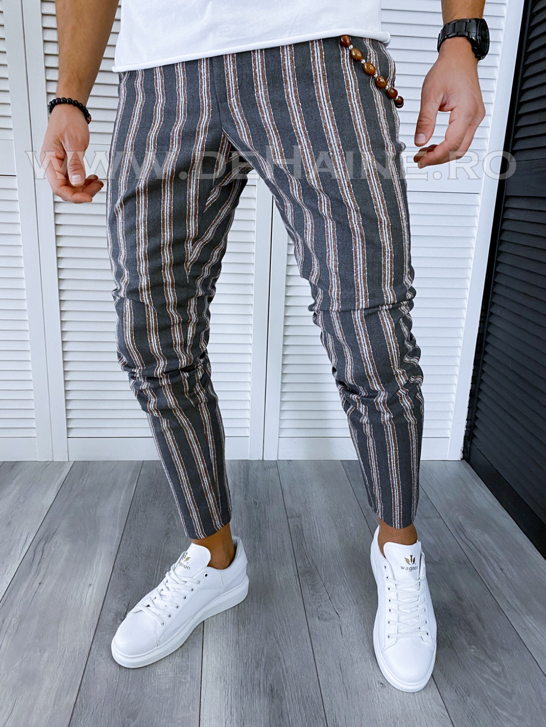Pantaloni Barbati Casual Regular Fit Dungi