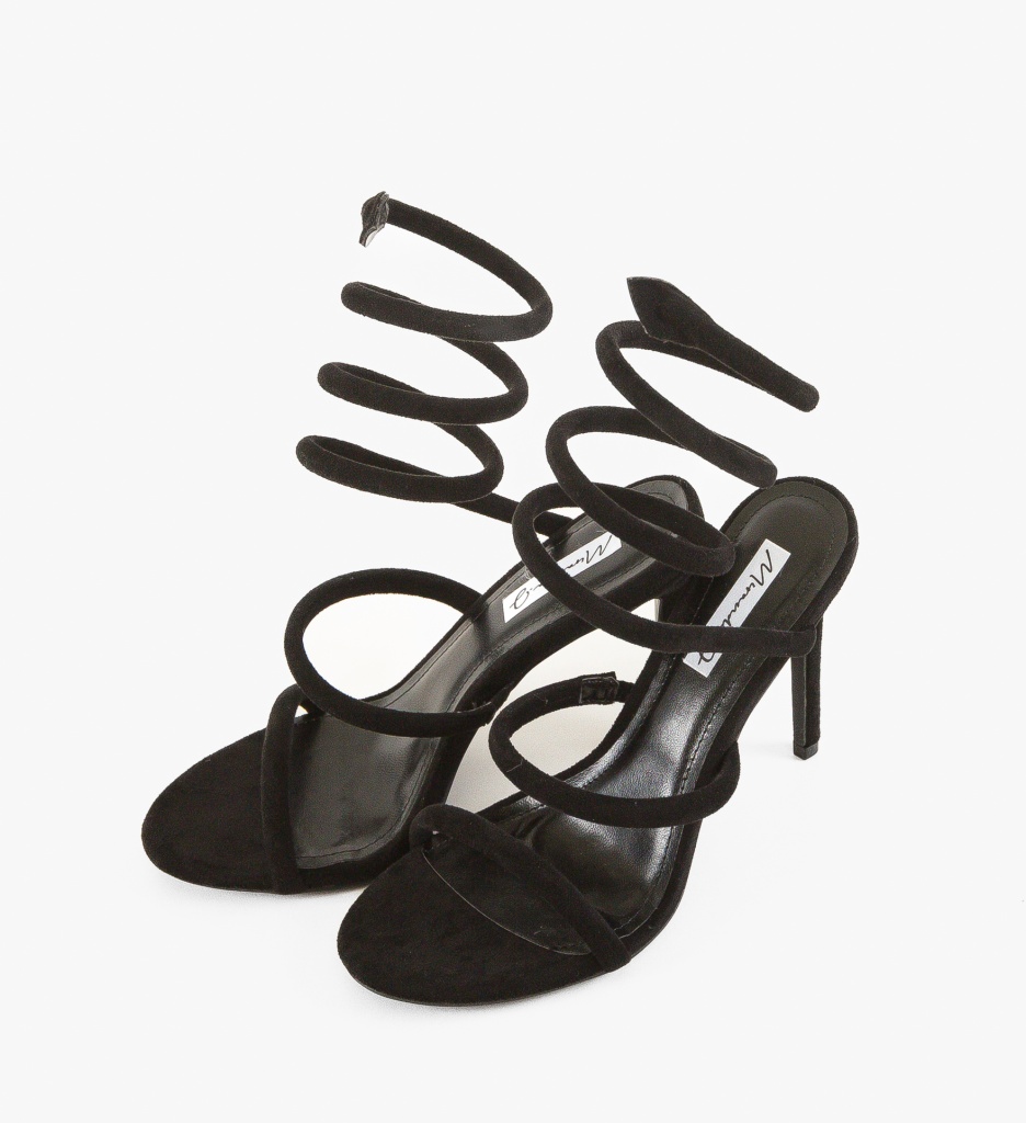 Sandale Seamu Negre cu Toc - Eleganță Maximă - imagine 5