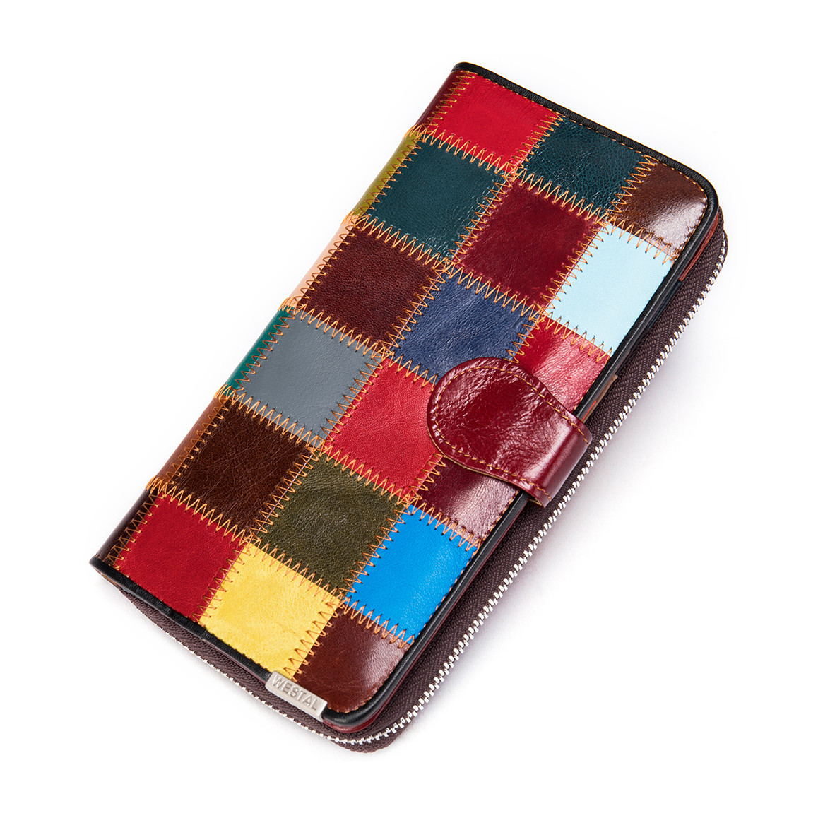 Portofel Dama Delis Becca PT1153 Piele Naturala Multicolor - imagine 6