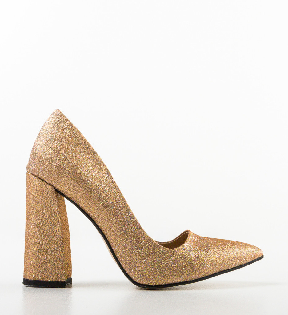 Pantofi Doris Aurii - Eleganță și Stil - imagine 5