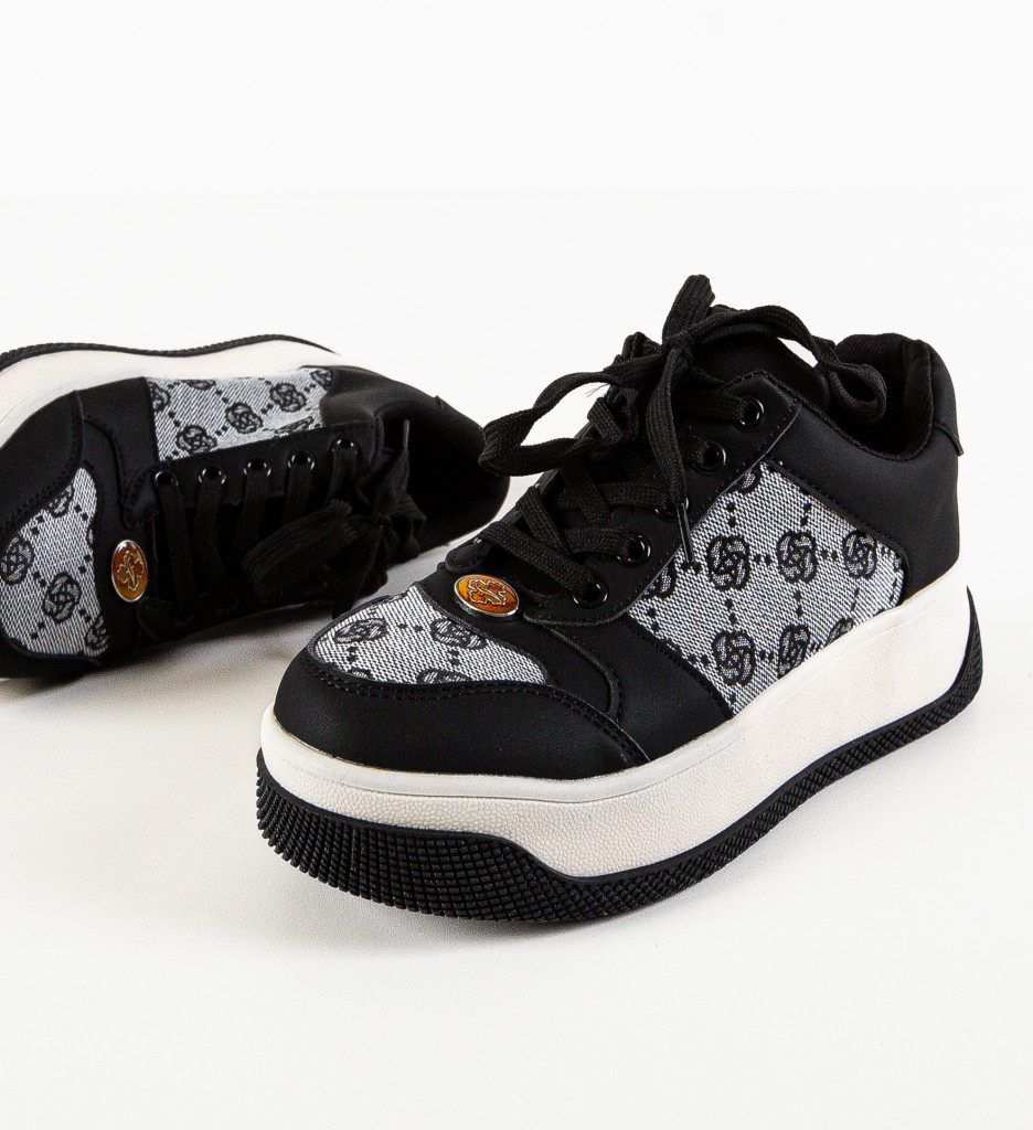 Sneakers Dama Guett Negri 2 | Confort și Stil - imagine 5