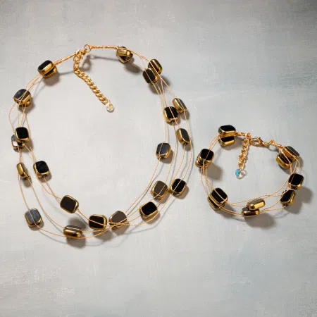 Set Colier și Brățară Shopika Stil Murano