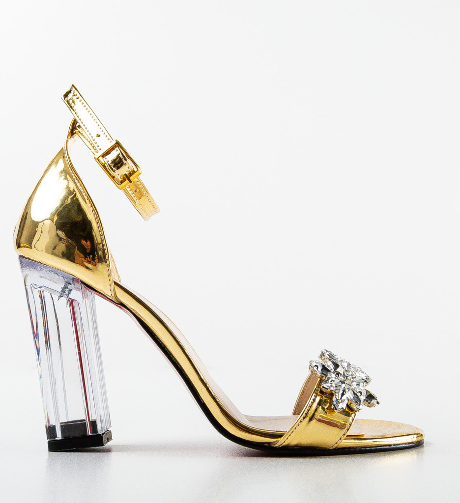 Sandale Dama Afrety Aurii - Eleganță Premium - imagine 5