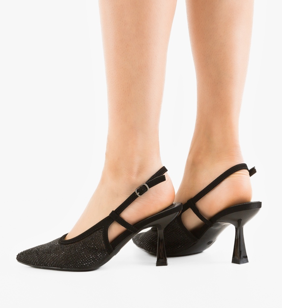 Pantofi Dama Portona Negri Eleganți