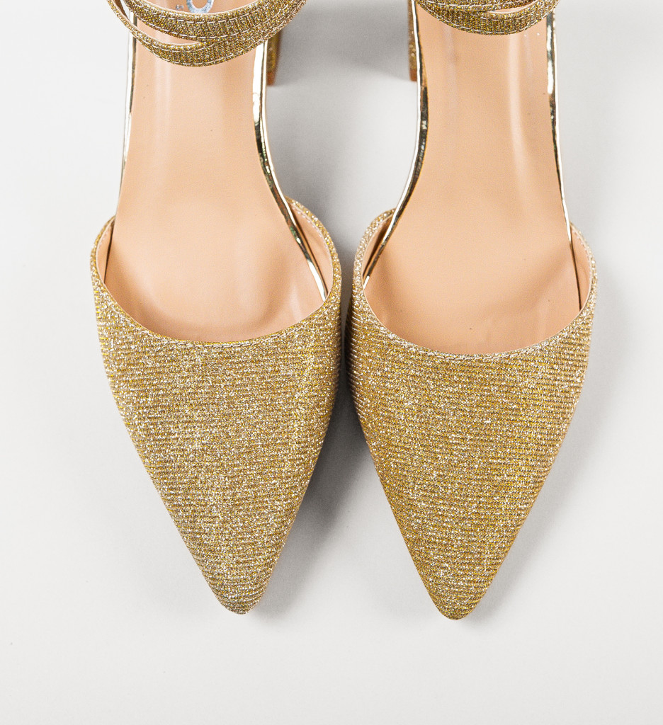 Pantofi Shams Aurii - Eleganță la fiecare pas - imagine 8